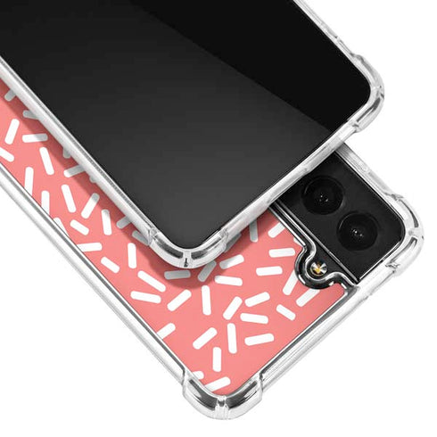 Coral Spring Sprinkles Galaxy S21 FE Clear Case